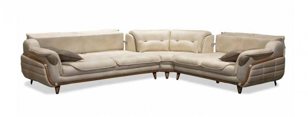 Corner sofa L-shape Textile Luxury Sofa Living landscape Upholstery Couch Couches