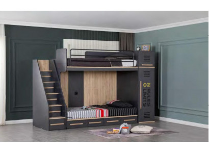 Bunk bed Loft bed Youth room Childrens bed Youth room Loft beds Bunk bed