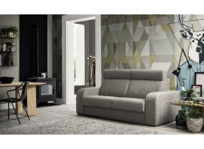 Modern design luxury sofa 2 seater furniture living room design gray textile alfitalia
