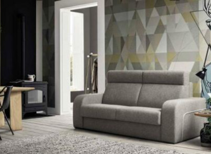 Modern design luxury sofa 2 seater furniture living room design gray textile alfitalia