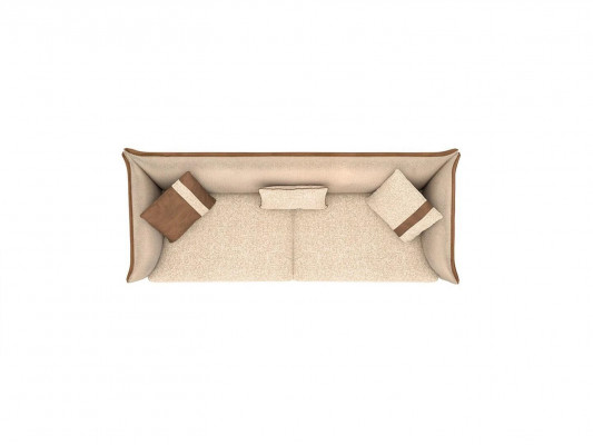 Beige Sofa Luxury Three Seater Couch Modern Furnishings Upholstered furniture Textile