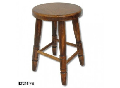 Stool wooden stool Stool Dining room stool Beech Wood Solid Brown 46 cm
