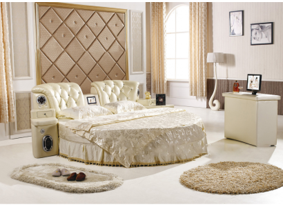 Round Bed Round Design Beds Double Luxury Hotel Frame Sleep Room