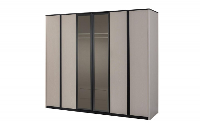 Wardrobe Wardrobe Wardrobe Modern Wooden Cabinet Gray