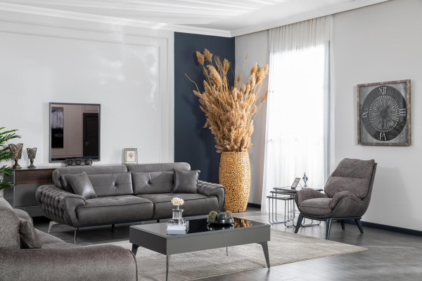 Sofa set 3+1 seater set Coffee table Side table Design Upholstery Meble