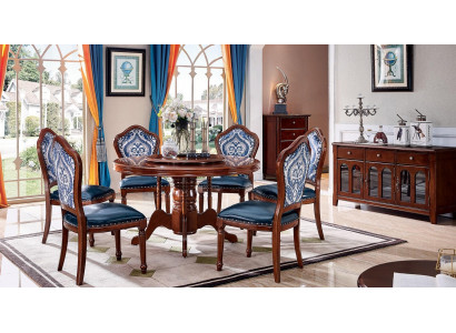 Dining room Round Tables Dining table Design Table Furniture Solid wood Luxury