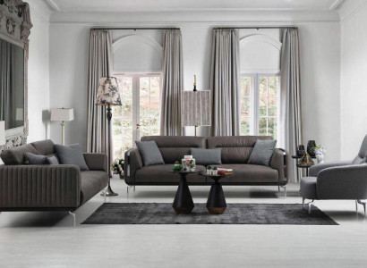 Sofa set Sofa Suite Sofas 3+3+1 Seater Armchair Modern Polyester Three-seater