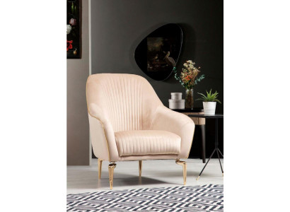 Armchair Single Seater Luxury Upholstery Seat Designer Textile Seat Fabric Modern