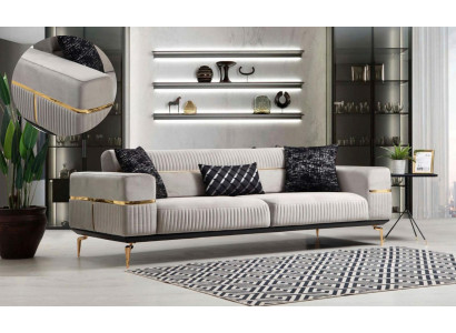 Luxury sofa three seater couch upholstery furniture xxl sofas big couchen velvet furniture new