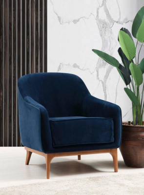 Luxury Armchair Seater Living room 1 Seat Fabric Polyester Style Modern Design new