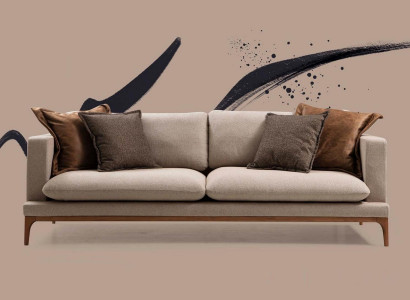 Two-seater Sofa 2 Seater Sofas Fabric Textile Living room Polyester Modern Style new