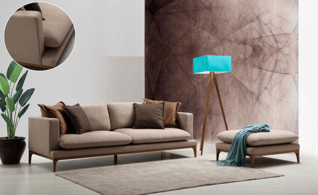 Two-seater Sofa 2 Seater Sofas Fabric Textile Living room Polyester Modern Style new