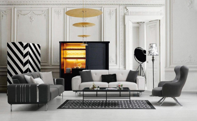 Luxury Sofa Design Three Seater Modern Couch Gray Couches Furniture Upholstery Loft new
