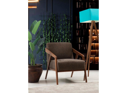 Armchair Seater Living room 1 Seat Fabric Polyester Style Modern Design Luxury new