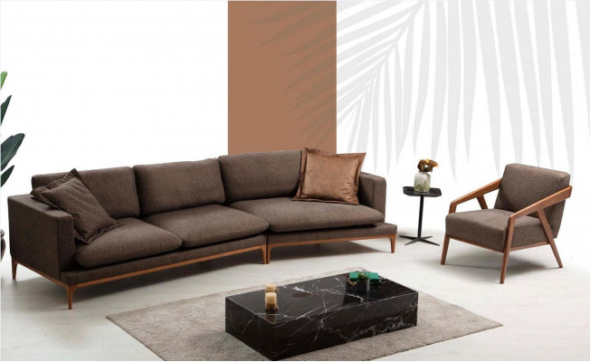 Armchair Seater Living room 1 Seat Fabric Polyester Style Modern Design Luxury new