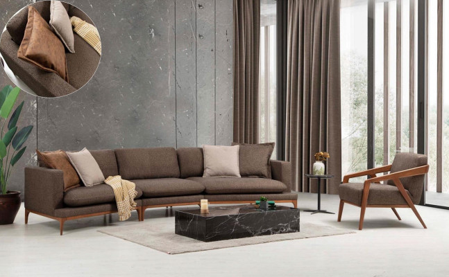 Sofa set Corner sofa Armchair Sofa Corner Sofas Seat Luxury Seater Suite Fabric new