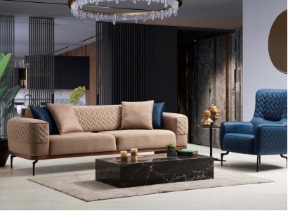 Sofa set Sofa Luxury Garniur Sofas Armchair 3+1 Seater Modern Set Design Group