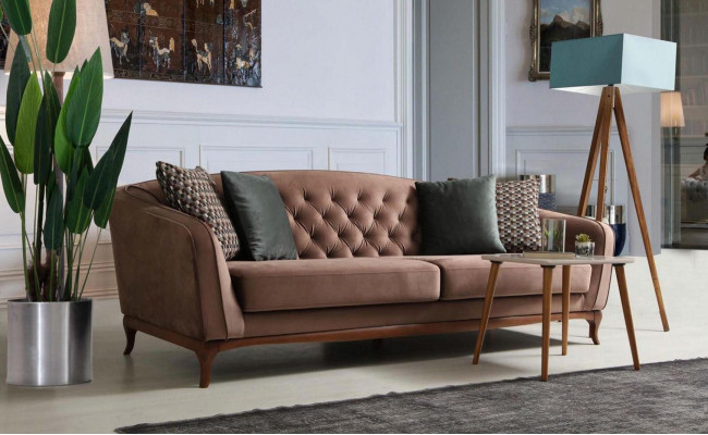 Luxury Sofa set Sofa Suite Sofas 4+3+1 Seater Fabric 3-piece Couch Set Upholstery