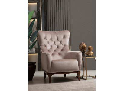 Armchair Single Seater Luxury 1 Seater Upholstery Seat Designer Textile Seat Fabric Modern