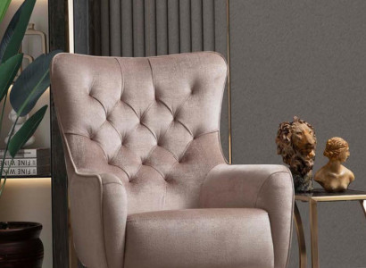 Armchair Single Seater Luxury 1 Seater Upholstery Seat Designer Textile Seat Fabric Modern