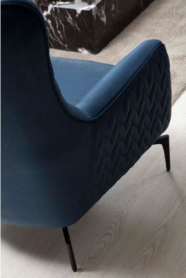Armchair Single Seater Luxury 1 Seater Upholstery Seat Designer Textile Seat Fabric Modern