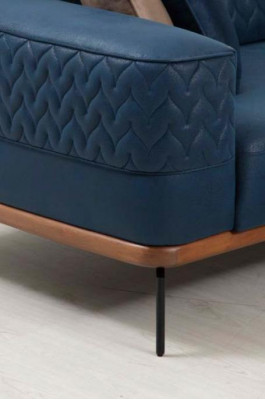 Design Three Seater Modern Couch Blue Couches Luxury Sofa Furniture Upholstery Loft new