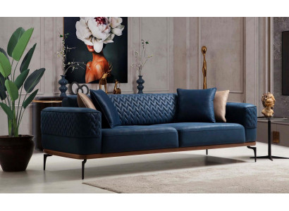 Design Three Seater Modern Couch Blue Couches Luxury Sofa Furniture Upholstery Loft new