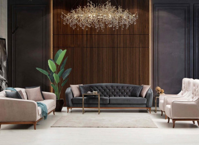 Sofa set Sofa Luxury Garniur Sofas Armchair 4+3+1 Seater Modern 3-piece set design