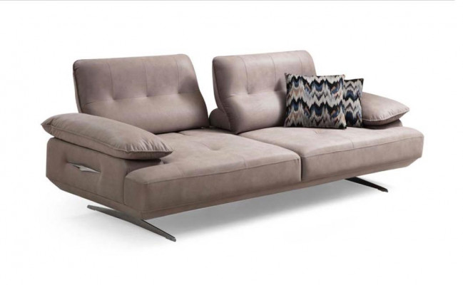 Italian Style Furniture Three Seater Couch Upholstery Sofa Luxury Couches Textile Fabric