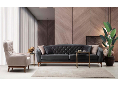 Luxury Couch Sofa set Complete e Couchgarnitur 4+1 Seater Armchair Fabric Set new