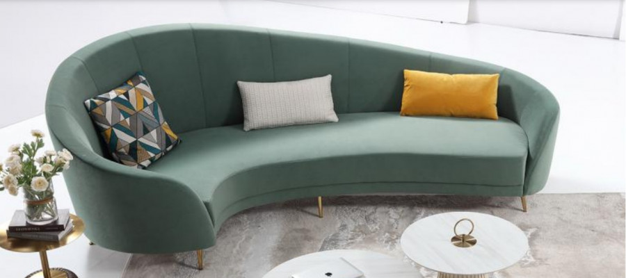Round Sofa + Coffee table Modern Sofa Living room Coffee table Furniture Complete Set