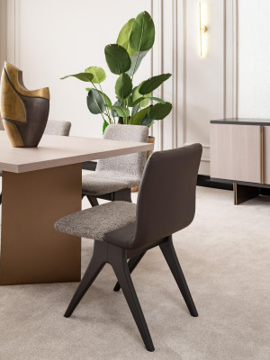 Dining room Dining set Dining room furniture Dining table Dining corner 9 pieces Wood Beige