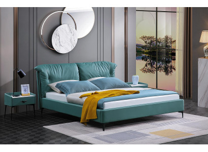 Bedroom Bed Bedside tables 3 pcs. Set Design Luxury Beds Wood