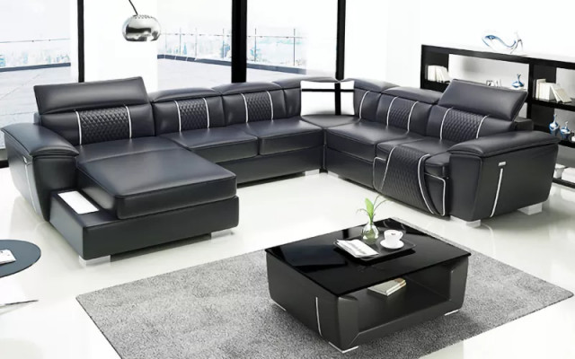 Design Couch Corner sofa Corner suite Sofa Sofas Couches Table 2-piece. Living landscape