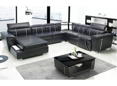 Design Couch Corner sofa Corner suite Sofa Sofas Couches Table 2-piece. Living landscape