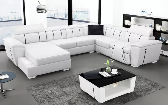 Design Couch Corner sofa Corner suite Sofa Sofas Couches Table 2-piece. Living landscape