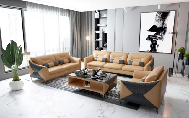 Modern Sofa Sofa set 321 Seater Coffee table Sets Leather Group 4pcs