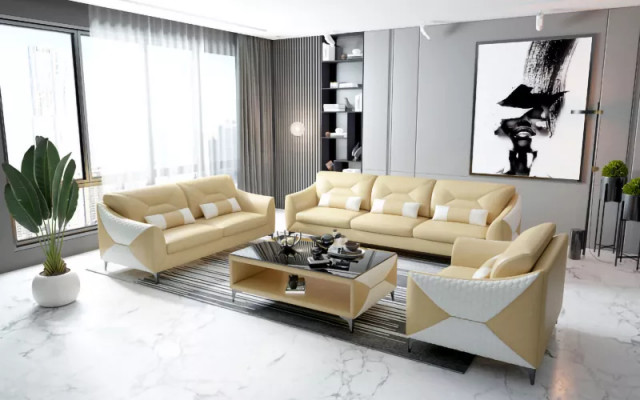 Modern Sofa Sofa set 321 Seater Coffee table Sets Leather Group 4pcs