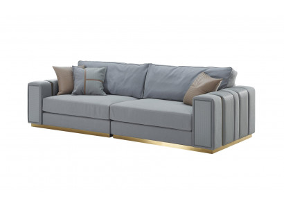 Sofa 3 Seater LightBlue new Creative Modern Living room Design Couches Furniture Fabric