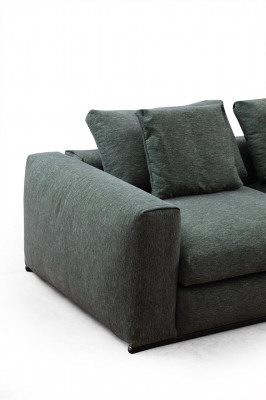 Living room Sofa 4 Seater Modern Couch Upholstery Seater Sofa green Wood