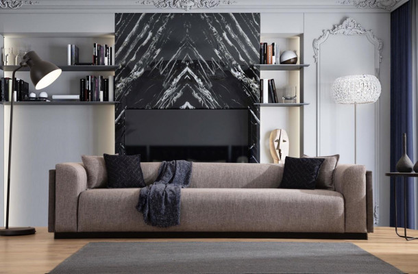 Sofa set 4 3 Seater Design Couch Upholstery Sofas Modern Group Set