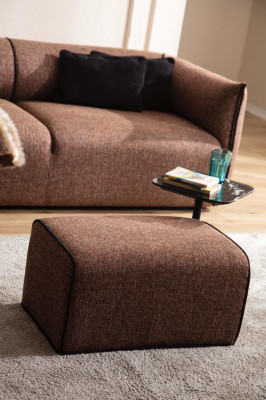 Modern Sofa 4-Seater Upholstery Couch Textile Sofas Design Furniture brown new luxury