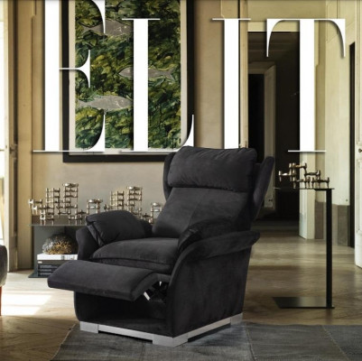 TV Armchair Multifunction Aler Relax in Italian Style Modern Upholstery new