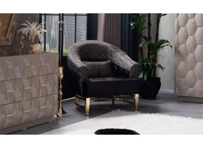 Armchair Library Reading Chair Wing Chair Upholstery Italian Style Furniture Luxury