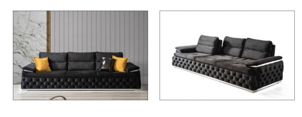 Italian Style Sofa Upholstery Couch Triple 4 Seater Sofas Furniture Couches