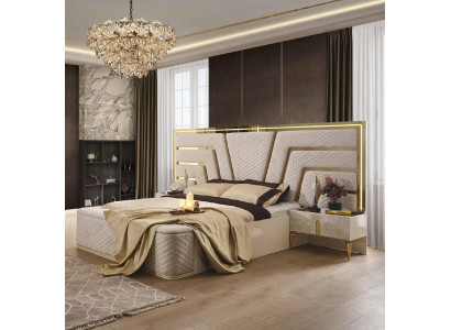 Illuminated Bed Design Double bed Luxury Beds Upholstery Bedroom