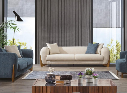 Italian Style Furnishings Sofa set Sofa Furniture 3+3+1 Seater