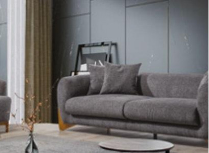 Living room Armchair Italian style Sofa set 3 Seater Classic new 2pcs.