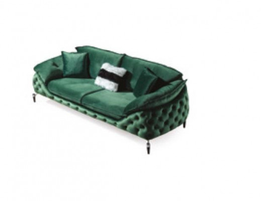 Green Chesterfield Couch Fabric Sofa Couch Furniture Luxury Furnishings Sofas Couches