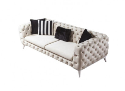 Sofa 3 Seater White Luxury Furniture Chesterfield Furniture Italian Style